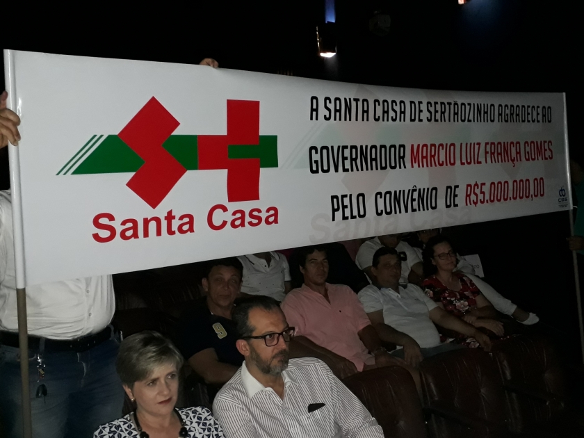Governador do estado confirma assinatura de convênio de R$ 5 milhões com a Santa Casa de Sertãozinho 