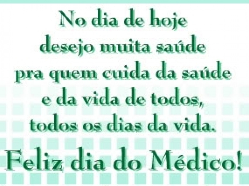 Parabéns Médicos, pelo seu dia