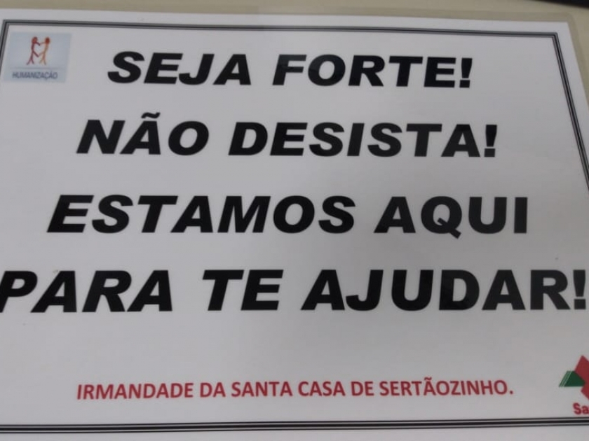 Santa Casa de Sertãozinho transmite mensagem solidária aos pacientes com COVID: “Vai ficar tudo bem”!
