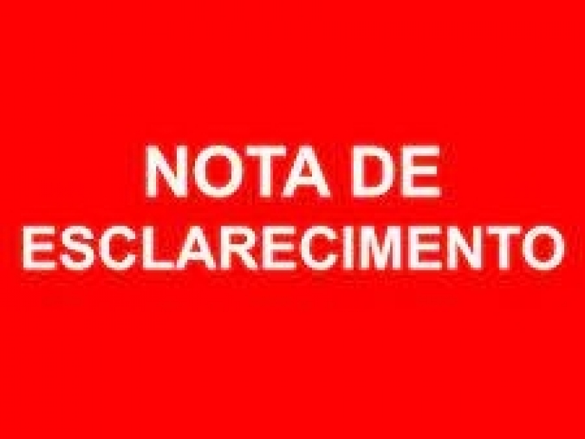 Nota de esclarecimento