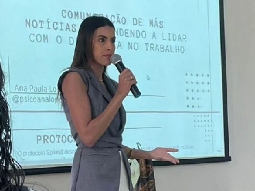 Santa Casa de Sertãozinho recebe psicóloga para palestra sobre comunicação de más notícias