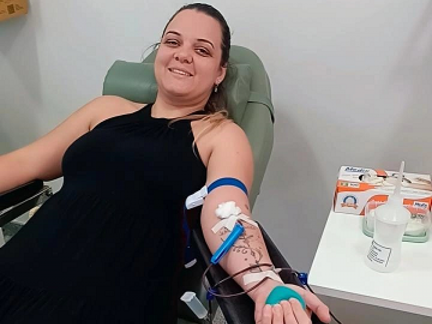 Colaboradores da Santa Casa de Sertãozinho participam de campanha de doação de sangue feita pelo hospital