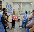 Colaboradores da UTI Geral da Santa Casa de Sertãozinho participam de treinamento sobre boas práticas com sonda visceral de demora