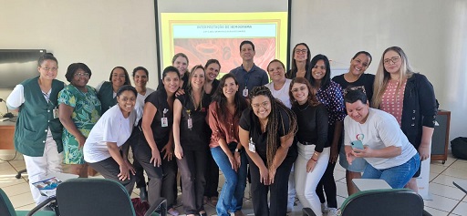 Colaboradores da Santa Casa participam de treinamento sobre interpretação de hemograma