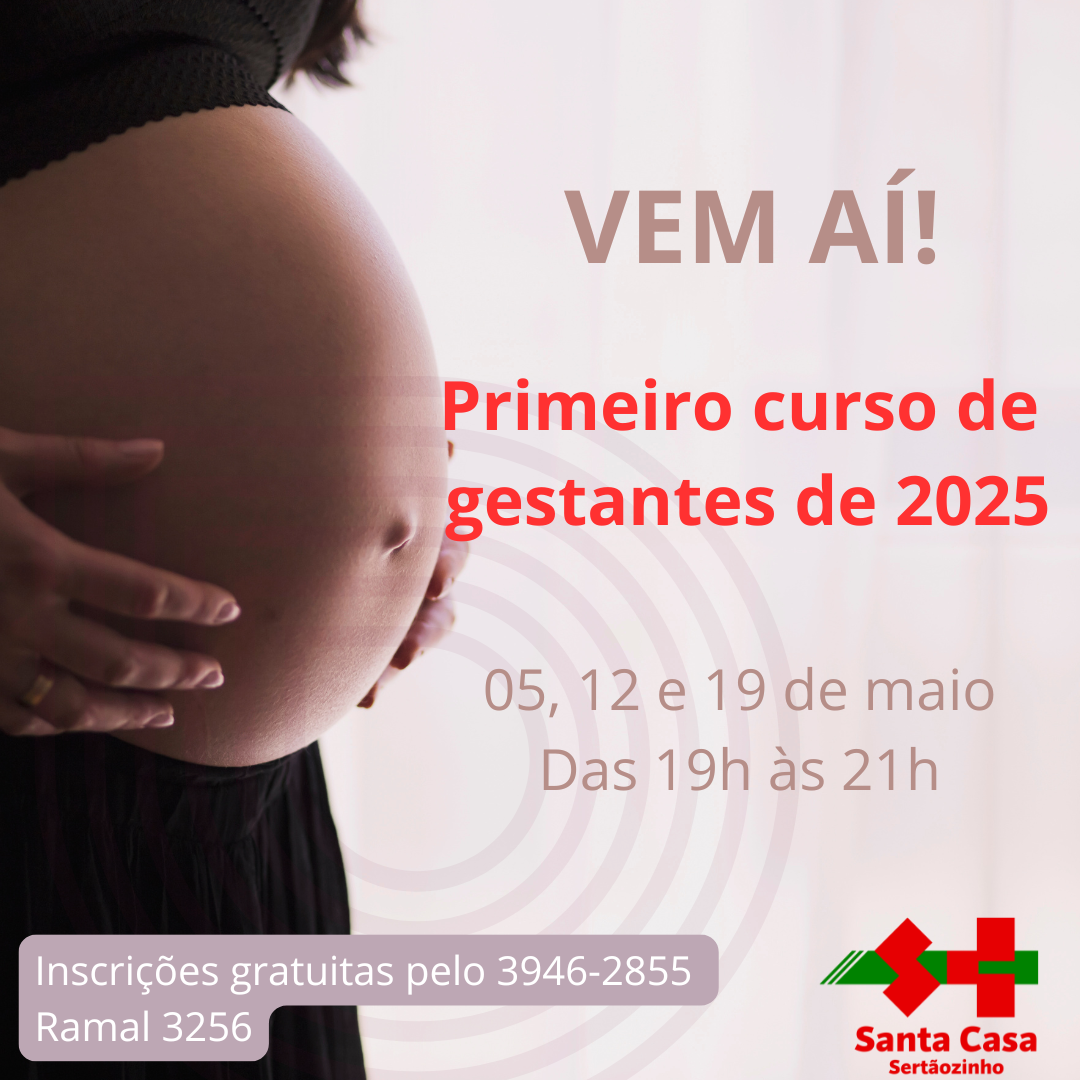 Vem aí o primeiro curso de gestantes do ano, da Santa Casa