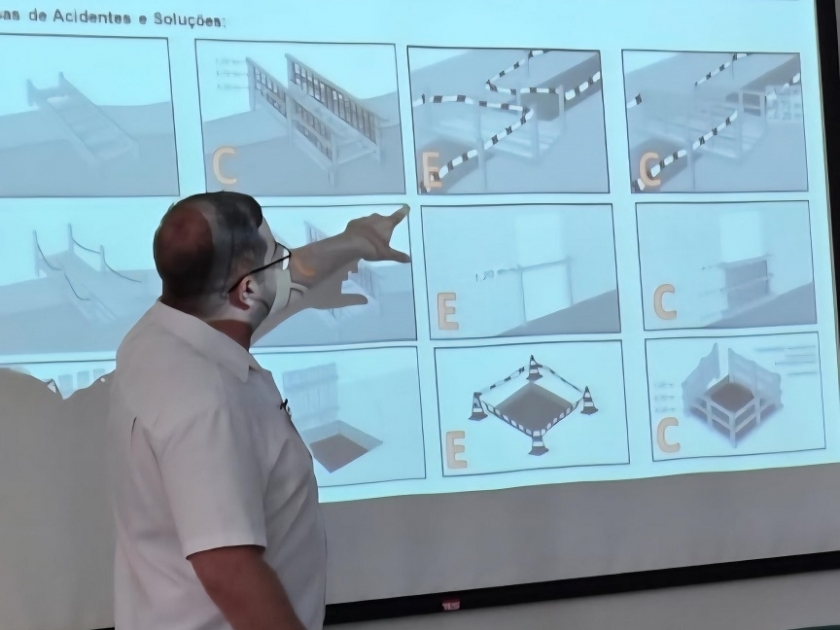 Colaboradores do setor de Manutenção da Santa Casa participam de treinamento