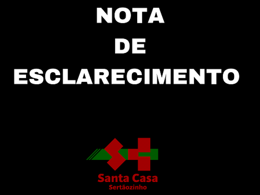 Nota de esclarecimento - Jejum paciente