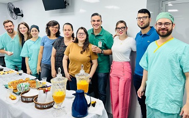 Médicos da Santa Casa ganham café da manhã especial para comemorar o seu dia