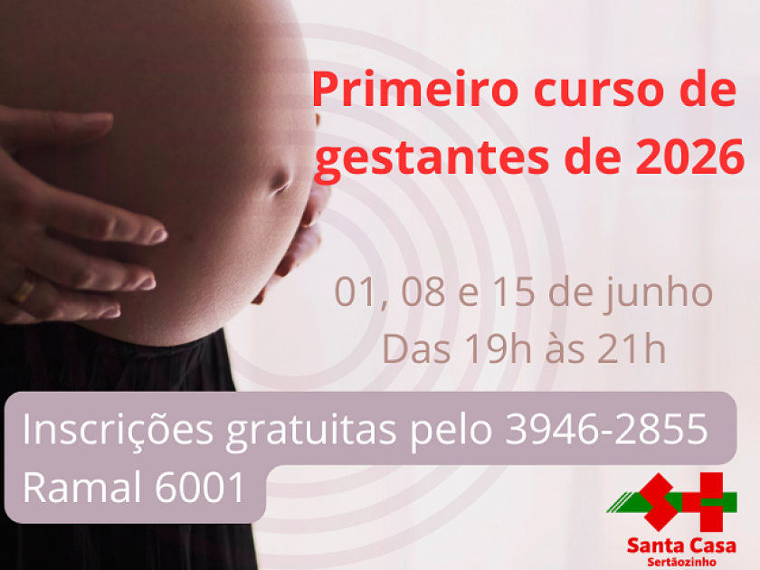 Santa Casa de Sertãozinho dará início, no próximo mês, ao seu primeiro curso de gestantes do ano