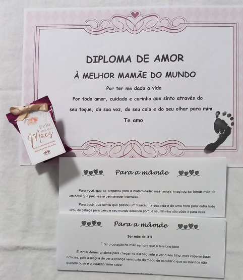 Mamães dos bebês internados na UCI e UTI Neo da Santa Casa recebem 
